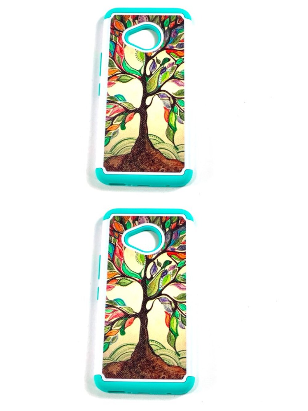 2 NEW HTC U11 Life Case Heavy Duty Love Tree Phone Cover Shockproof Protective